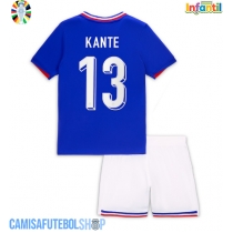 Camisa de time de futebol França Kante #13 Replicas 1º Equipamento Infantil Europeu 2024 Manga Curta (+ Calças curtas)